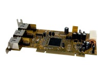 StarTech.com 2 Port 12V 1 Port 24V Dual Profile PCI Powered USB Card - USB 