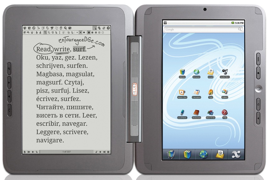 Entourage eDGe Dualbook E-Reader and More, Midnight Blue