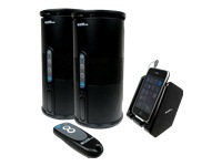 Audio Unlimited Premium 900MHz Wireless Indoor/Outdoor Speakers w/Remote an