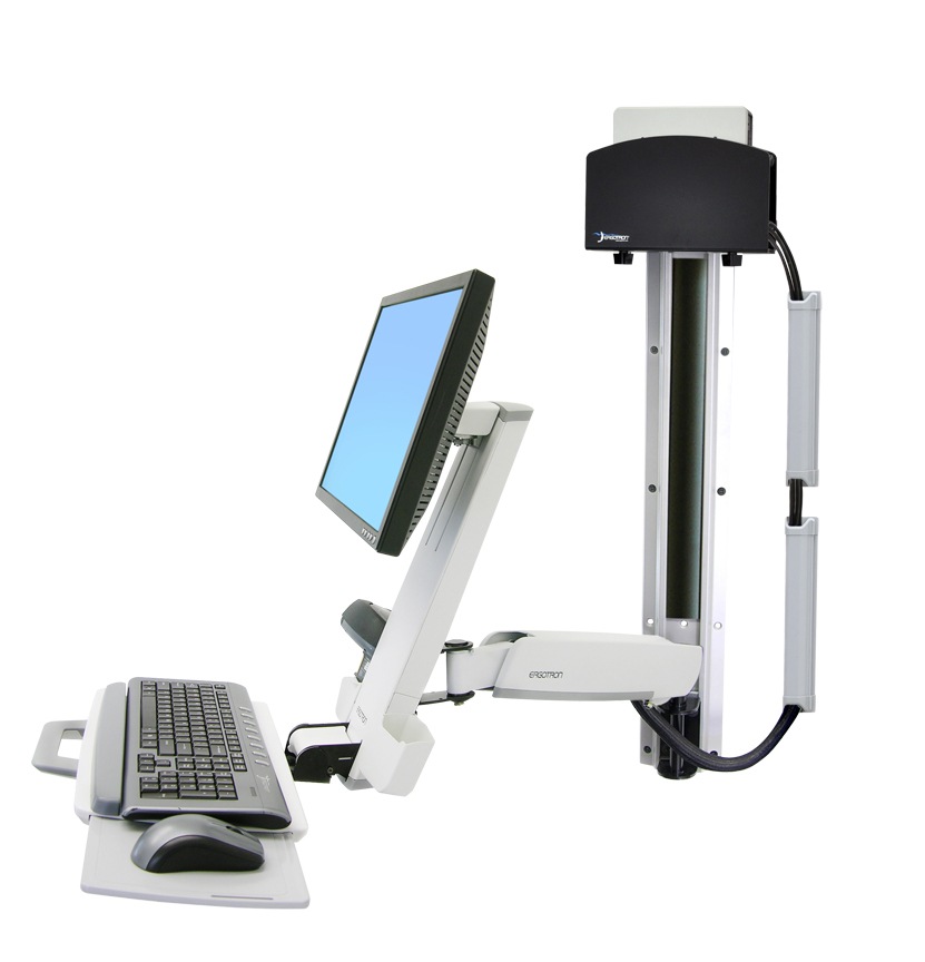Ergotron StyleView HD Combo System with Small CPU Holder - mounting kit