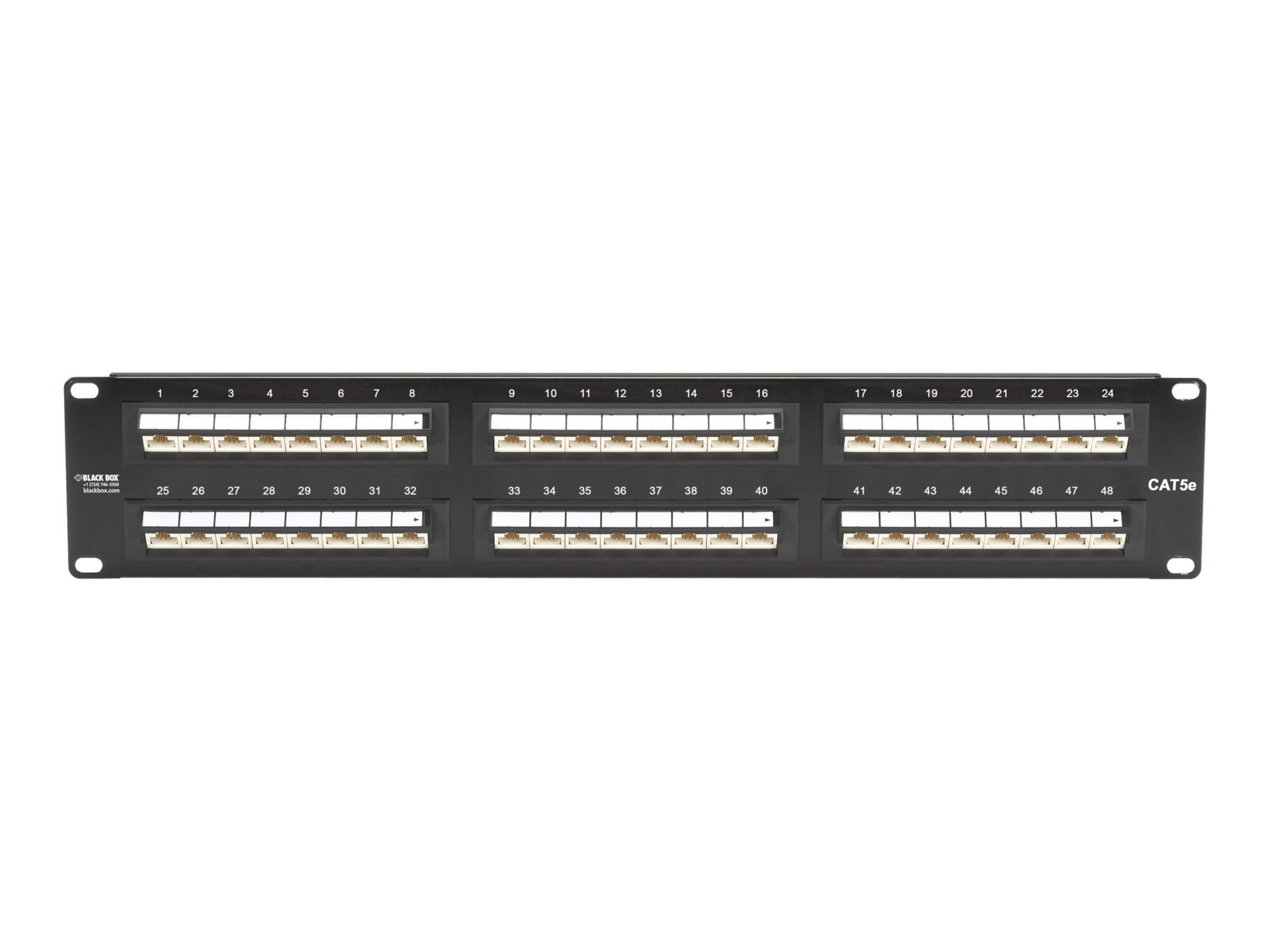 Black Box SpaceGAIN Angled-Port - patch panel - 2U