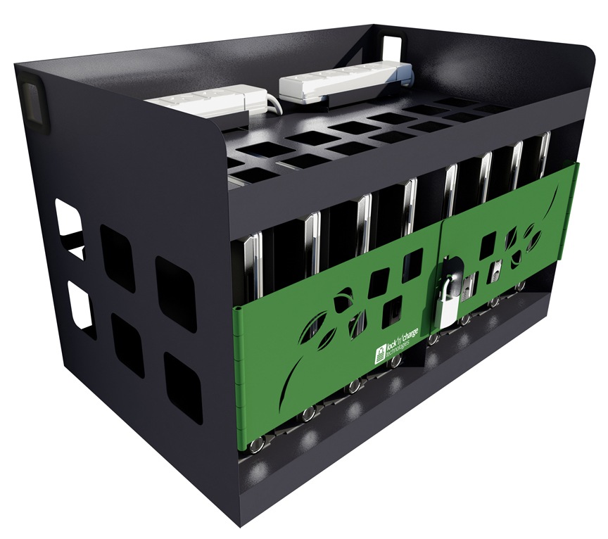 Lock n Charge 8 Bay Netbook Wall Cage – LNC6010