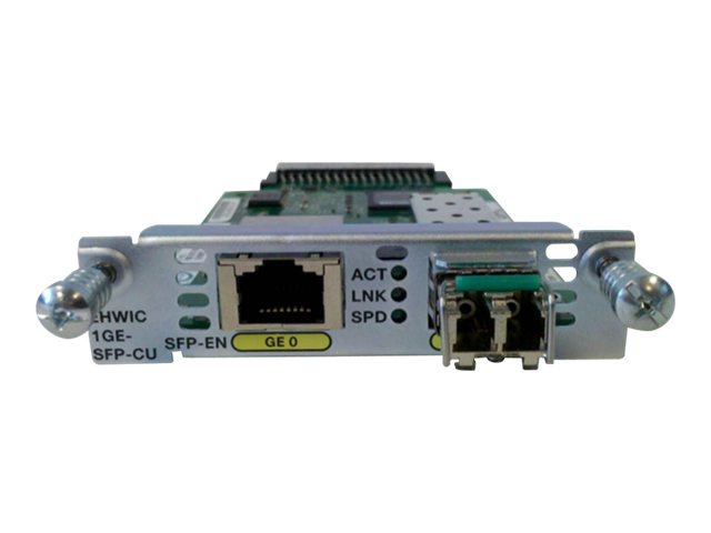 Speed Gigabit Ethernet on Cisco Gigabit Ethernet Enhanced High Speed Wan Interface Card