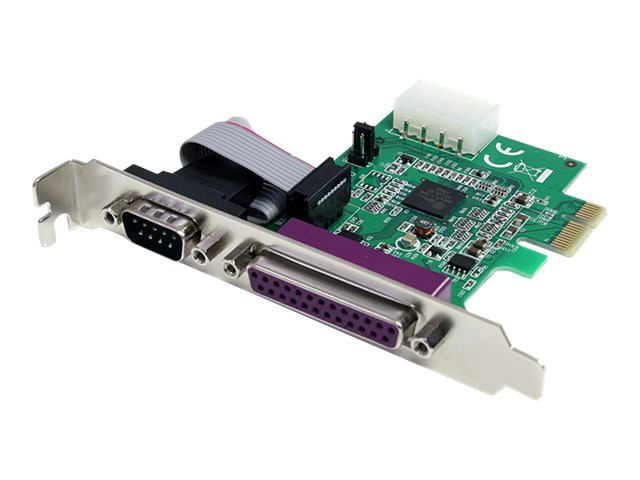 StarTech.com 1S1P Native PCI Express Parallel Serial Combo Card with 16950 