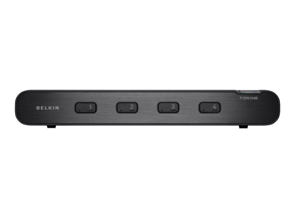 Belkin OmniView Secure 4-Port DVI-I KVM Switch w/Audio - KVM / a...