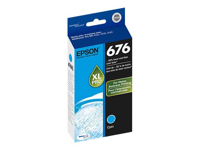 Epson 676XL - print cartridge - cyan