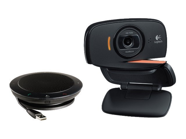 Logitech HD Webcam B525 with Logitech BSP420-M USB Speakerphone