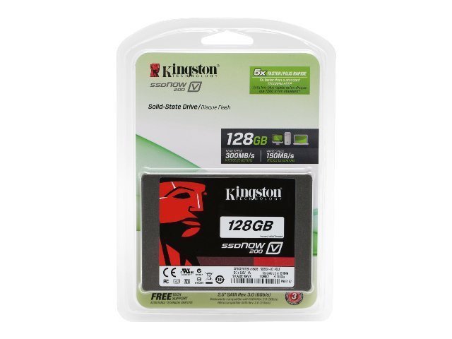 Kingston SSDNow V200 - solid state drive - 128 GB - SATA-600