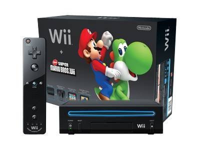 Nintendo Wii New Super Mario Bros. Pack - game console - black