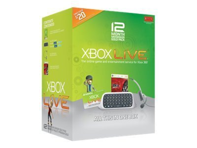 Microsoft Xbox Live 12 month Gold Starter Kit - game console accessory kit