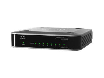 Cisco Small Business 100 Series Unmanaged Switch SG 100D-08 - switch - 8 po