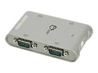 SIIG 4-Port USB to RS-232 Serial Adapter Hub - serial adapter - 4 ports