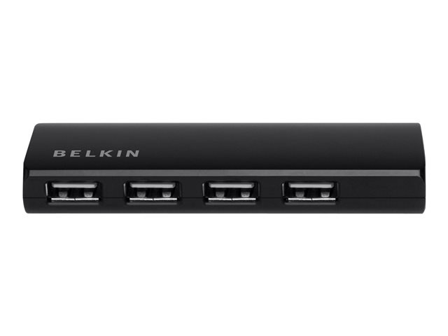 Belkin Ultra-Slim Series 4-Port USB 2.0 Hub - hub - 4 ports - desktop - B2B