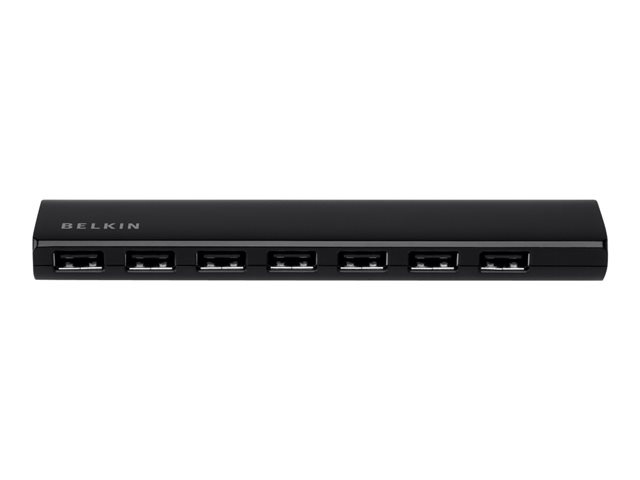 Belkin Ultra-Slim Series 7-Port USB 2.0 Hub - hub - 7 ports - desktop - B2B