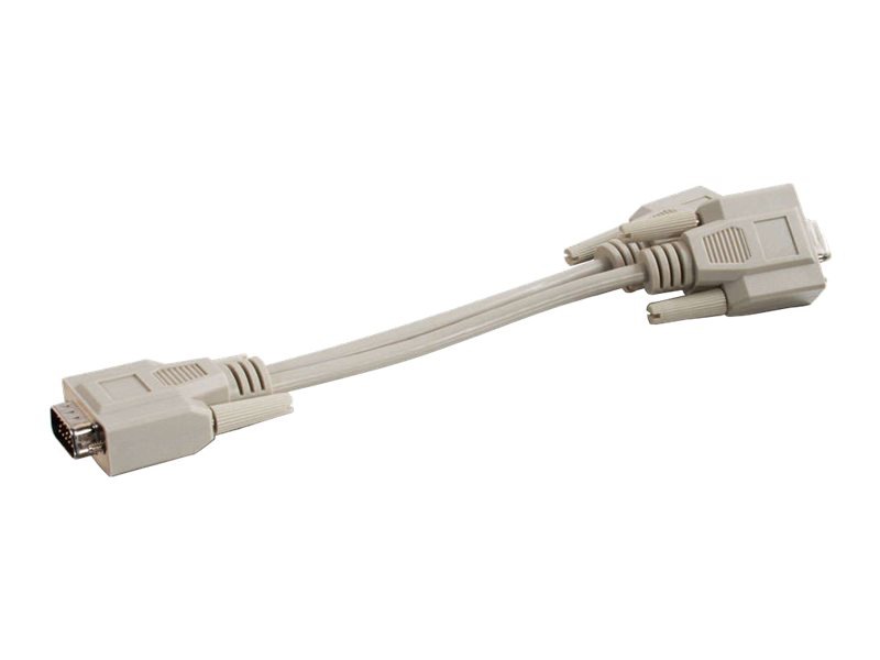 Cables to Go 8in Economy Male to Dual Female SVGA Y-Cable