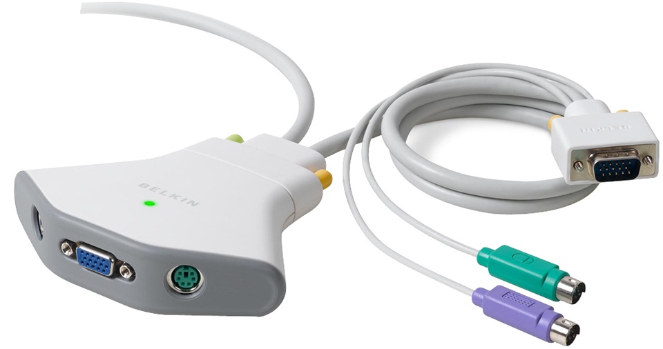 Belkin 2-Port PS/2 KVM Switch w/cables
 
