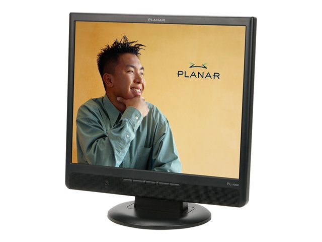 Planar PL1700M 17" Black Analog LCD with Speakers and Thin Bezel