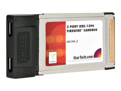 StarTech.com 2 Port IEEE-1394 FireWire CardBus Laptop Adapter Card 
