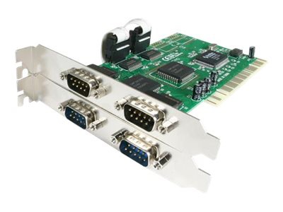 StarTech.com 4 port PCI RS232 Serial Adapter Card with 16550 UART - serial 