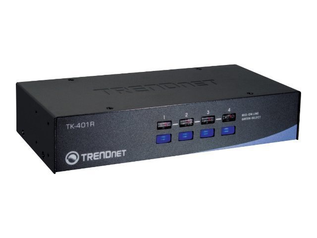 TRENDnet TK-401R 4-Port Rack Mount KVM Switch
