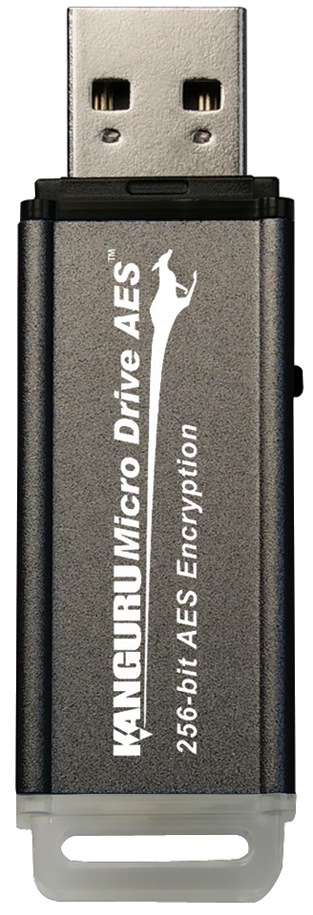 KanguruMicro Drive AES – 8 GB Encrypted, FIPS Validated Flash Drive