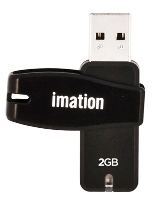 Imation USB 2.0 Swivel Flash Drive USB flash drive - 2 GB