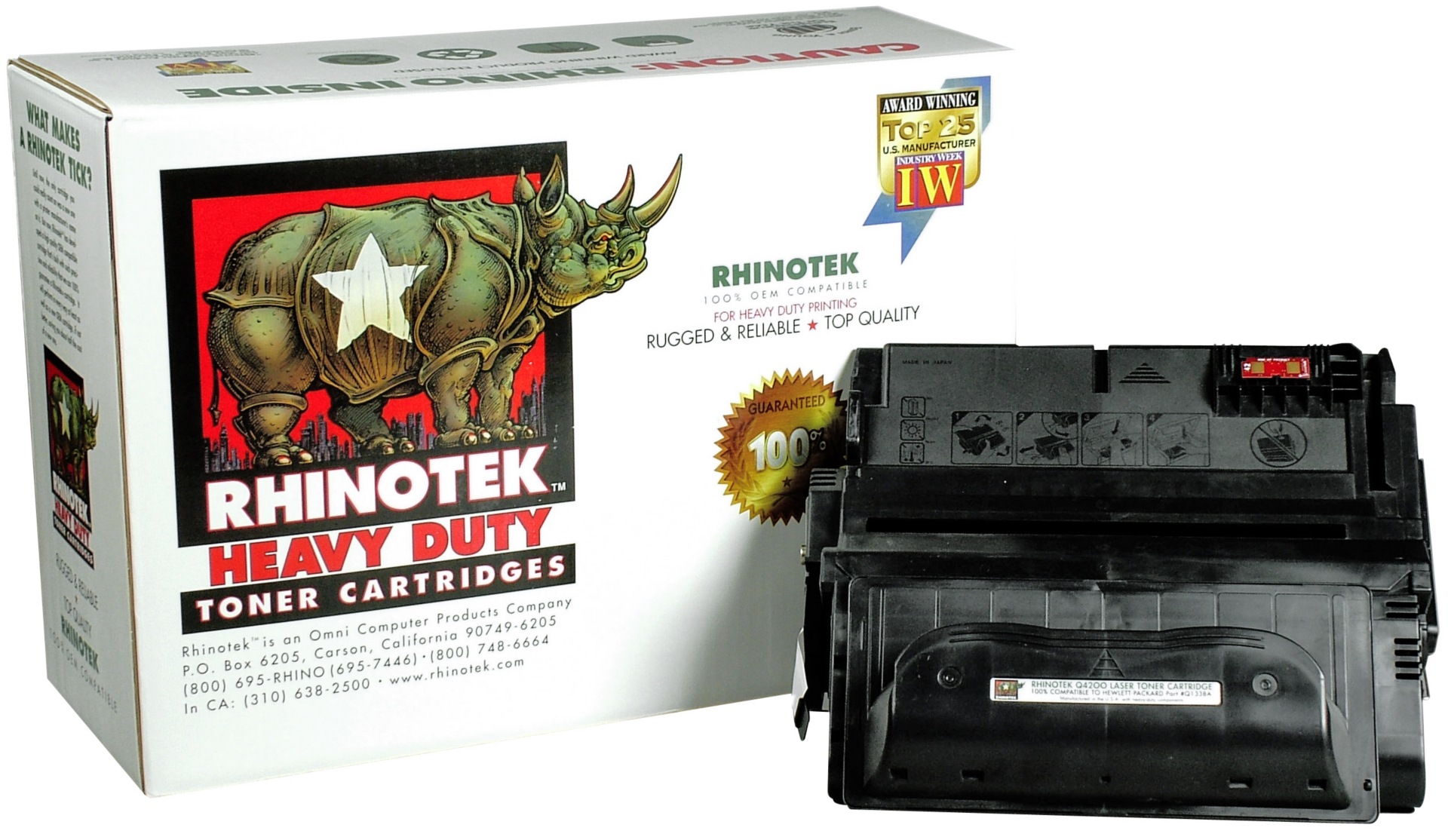 Rhinotek HP Compatible Q5942X Black Toner Cartridge

