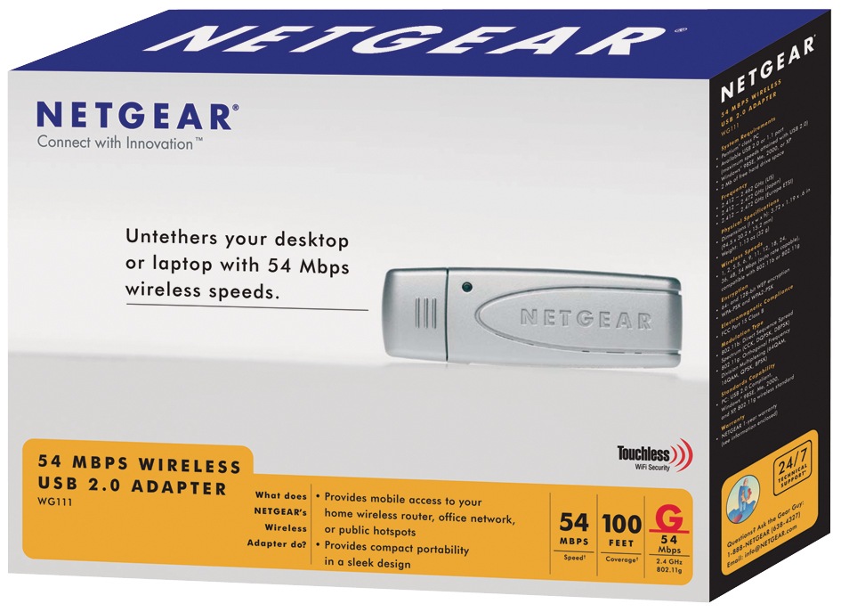 NETGEAR WG111 54Mbps Wireless USB 2.0 Adapter