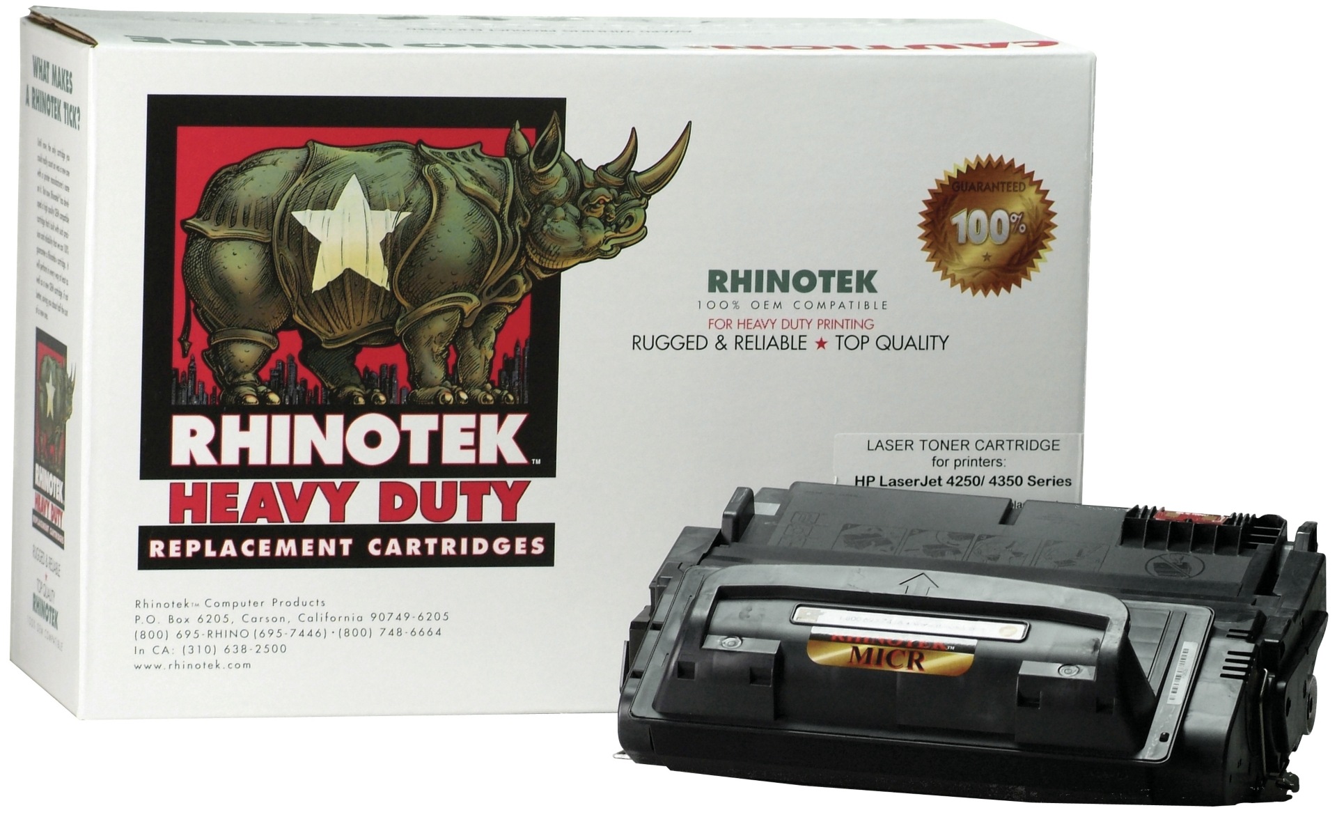 Rhinotek HP Compatible Q5942A Black MICR Toner Cartridge
