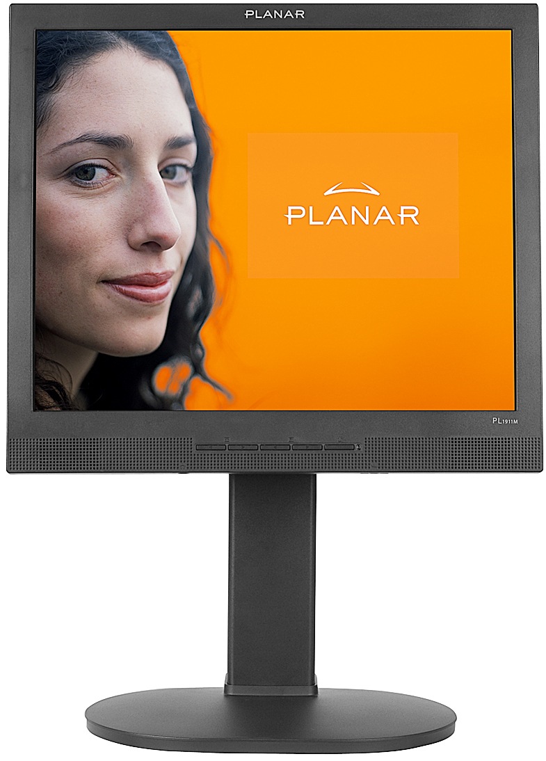Planar PL1911M 19" Digital/Analog LCD Speakers, Pivot, Height Adjust