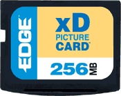 EDGE Digital Media flash memory card - 256 MB - xD