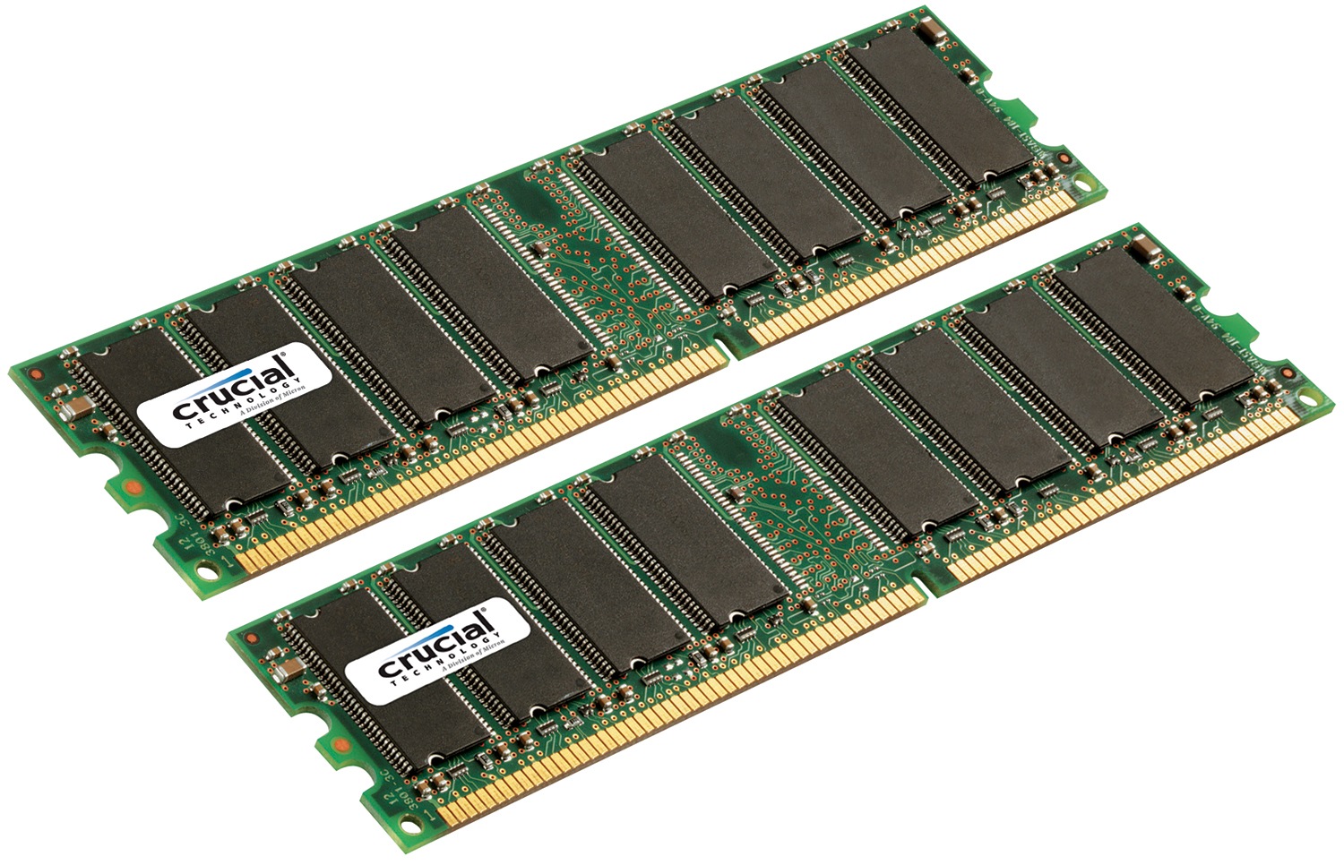 Crucial memory - 2 GB ( 2 x 1 GB ) - DIMM 240-pin - DDR2