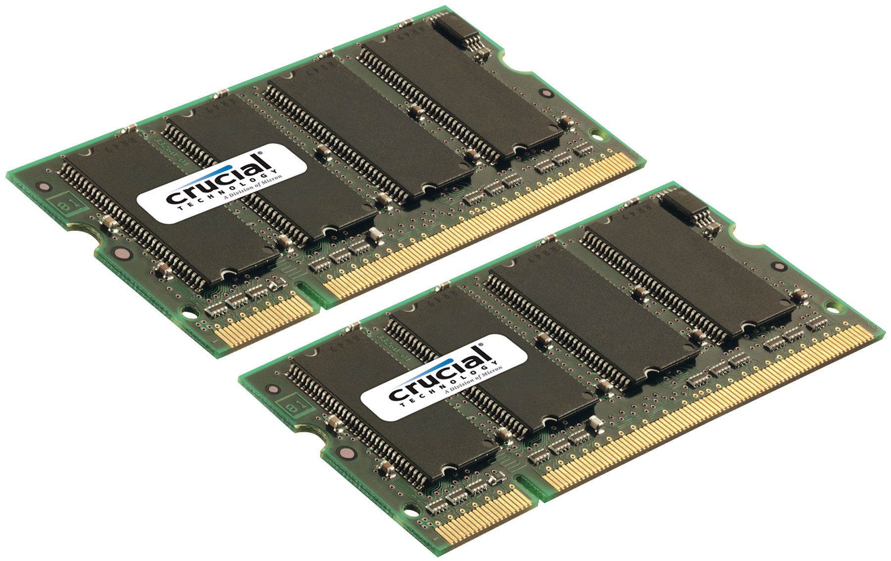 Crucial memory - 2 GB ( 2 x 1 GB ) - SO DIMM 200-pin - DDR2