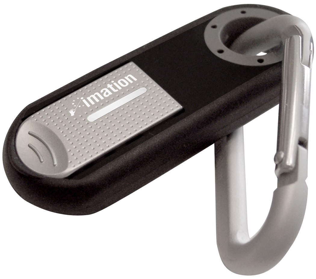 Imation USB 2.0 2GB Clip Flash Drive with tough, rubberized shell