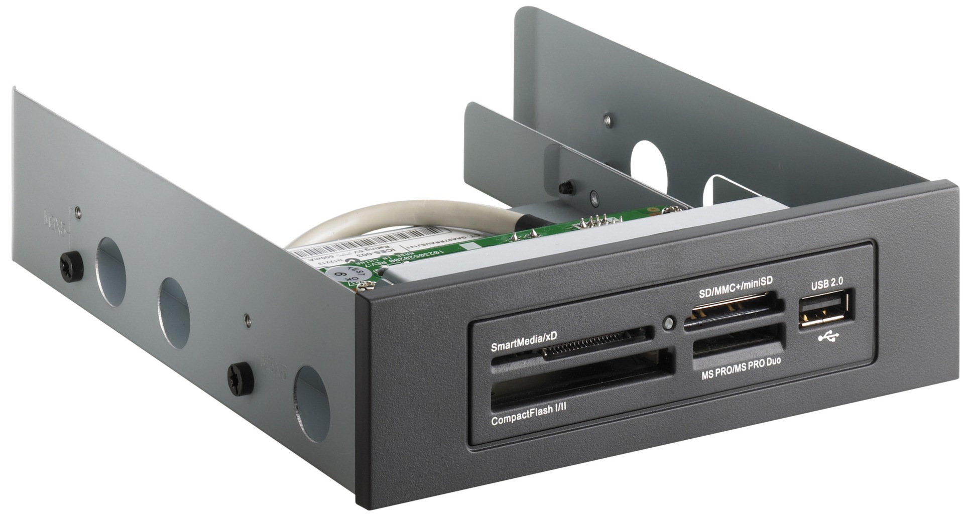 HP 16-in-1 Media Card Reader with PCI Card - card reader - Hi-Speed USB