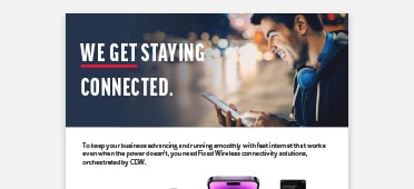 CDW We Get Staying Connected PDF