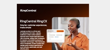 Read RingCentral Contact Center Solution Overview