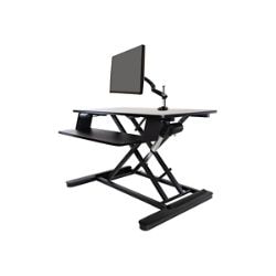 Ergotech Freedom Desk - standing desk converter - rectangular – black