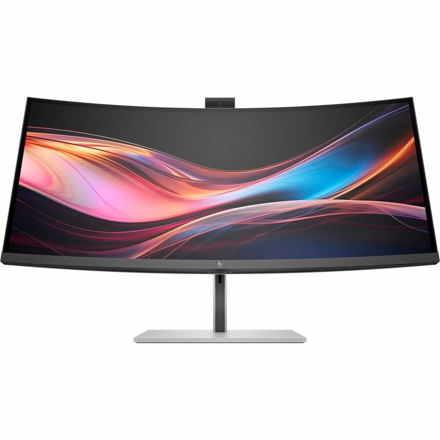 A wide HP monitor.