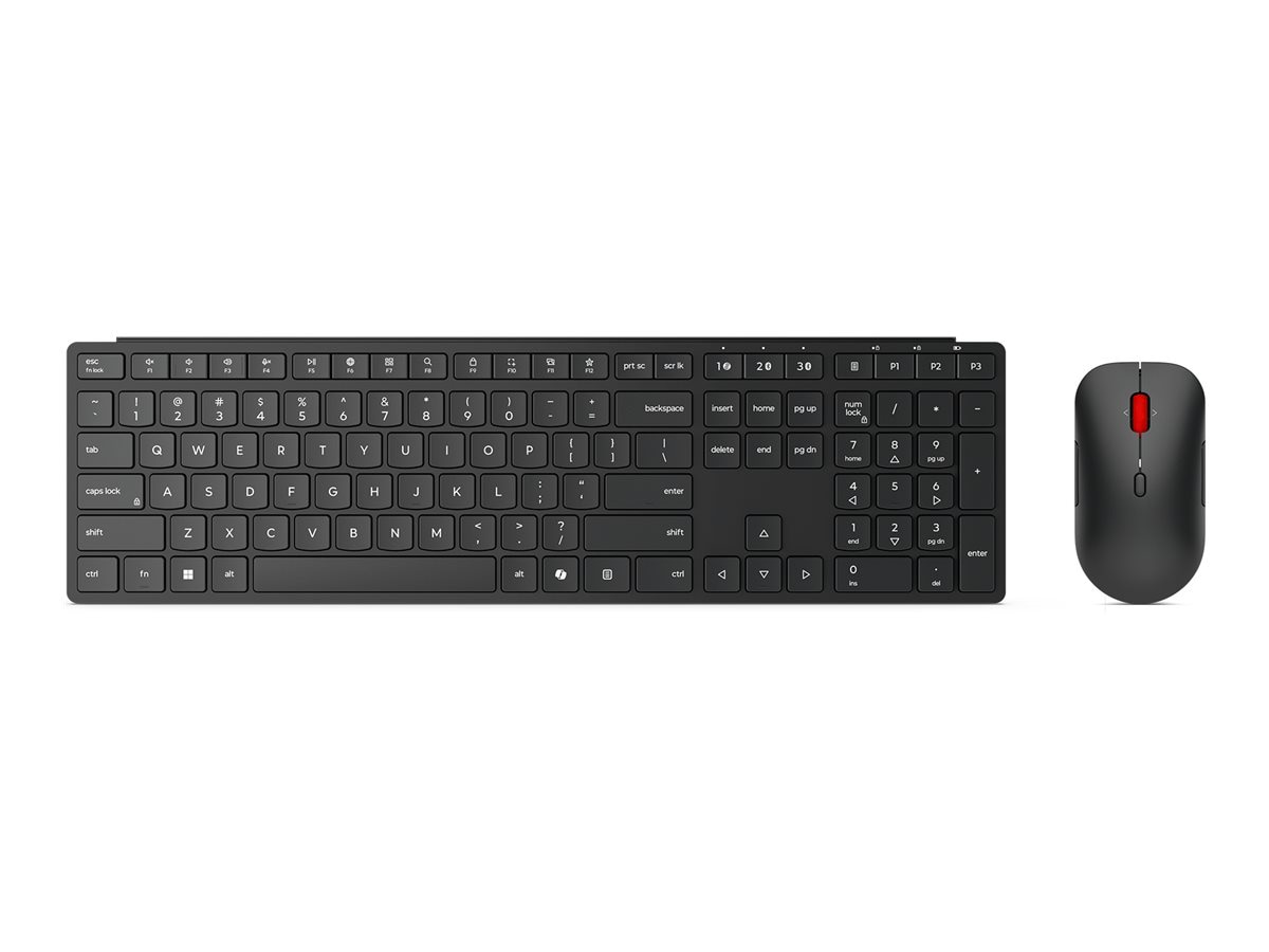 Lenovo Wireless Multi-Mode Pro Combo Keyboard and Mouse 6000-US English