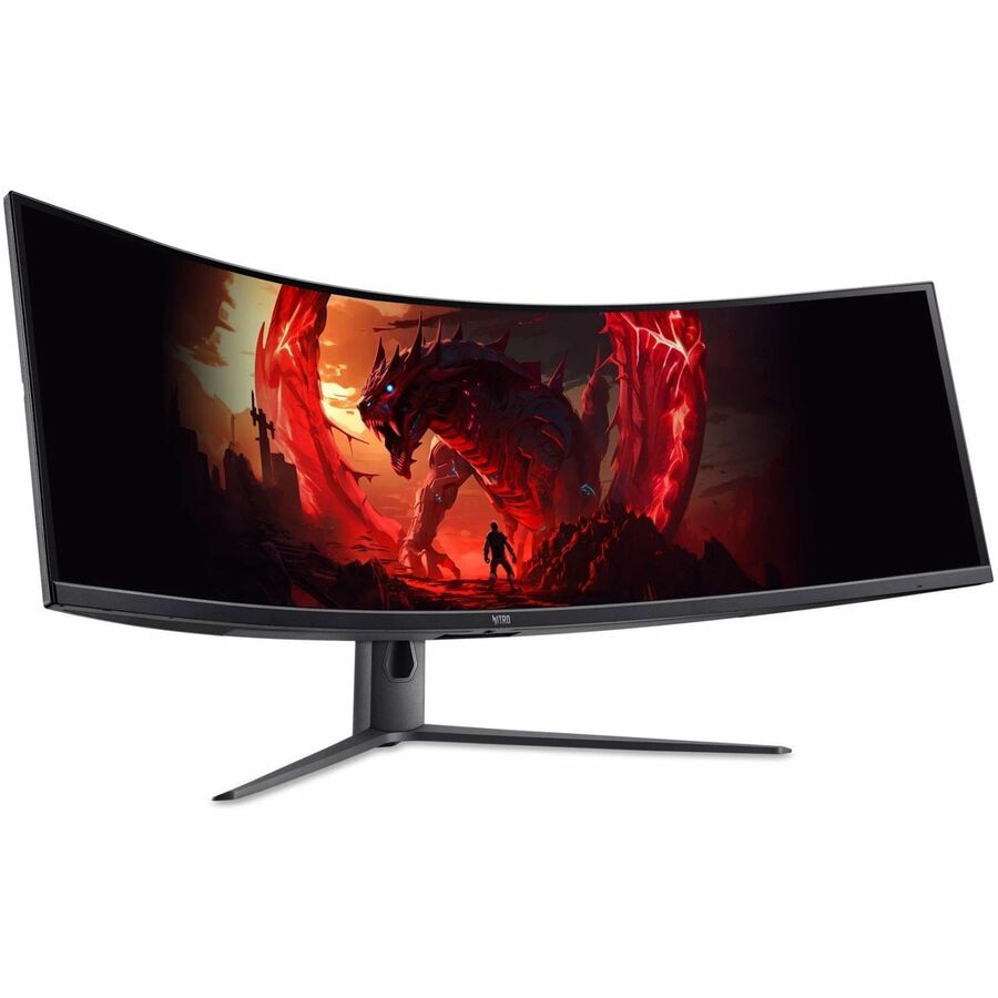 Acer gaming monitor at an angle.