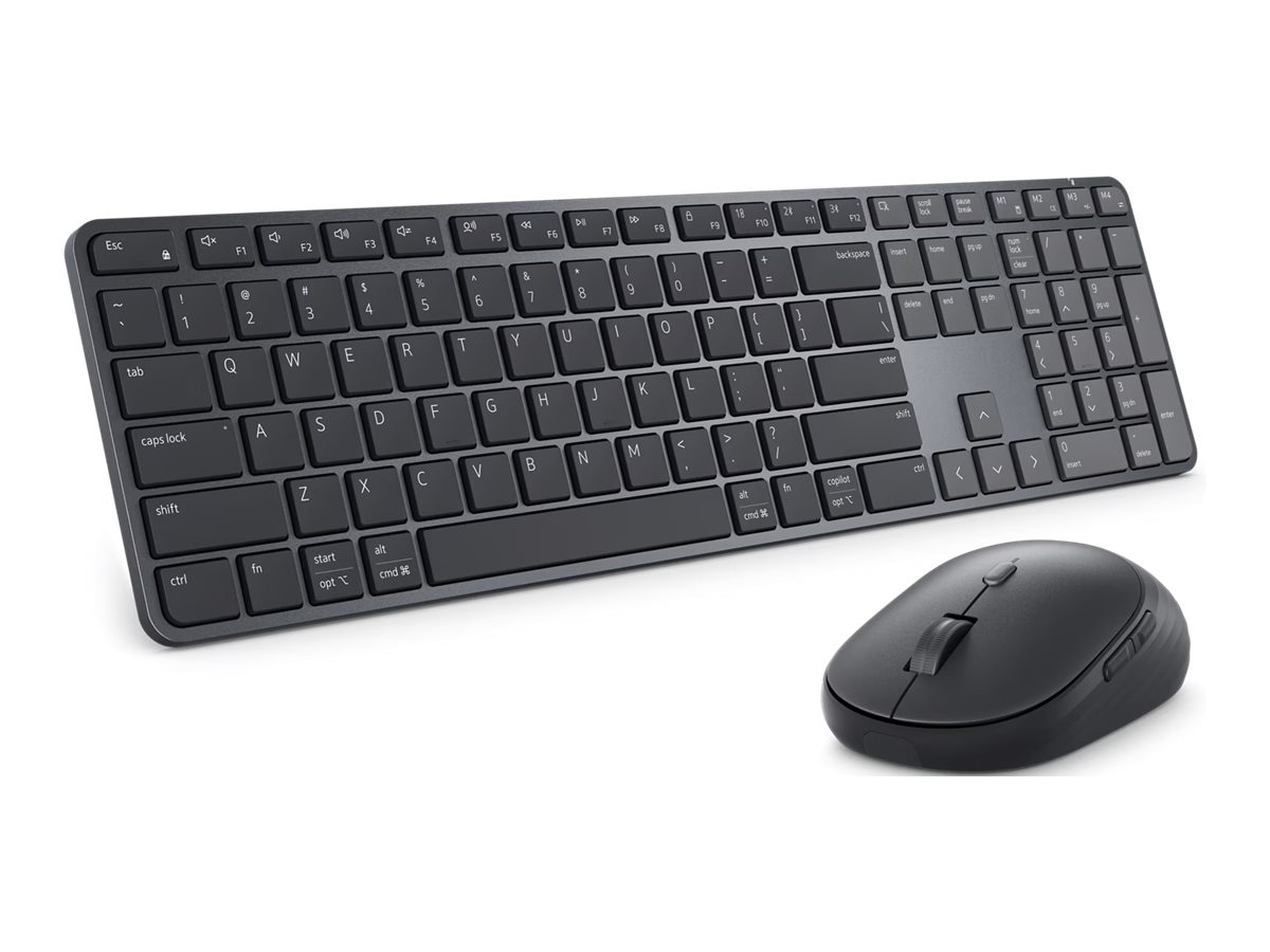 Dell Pro 7 KM726 - keyboard and mouse set - Slim - QWERTY - US English - black Input Device