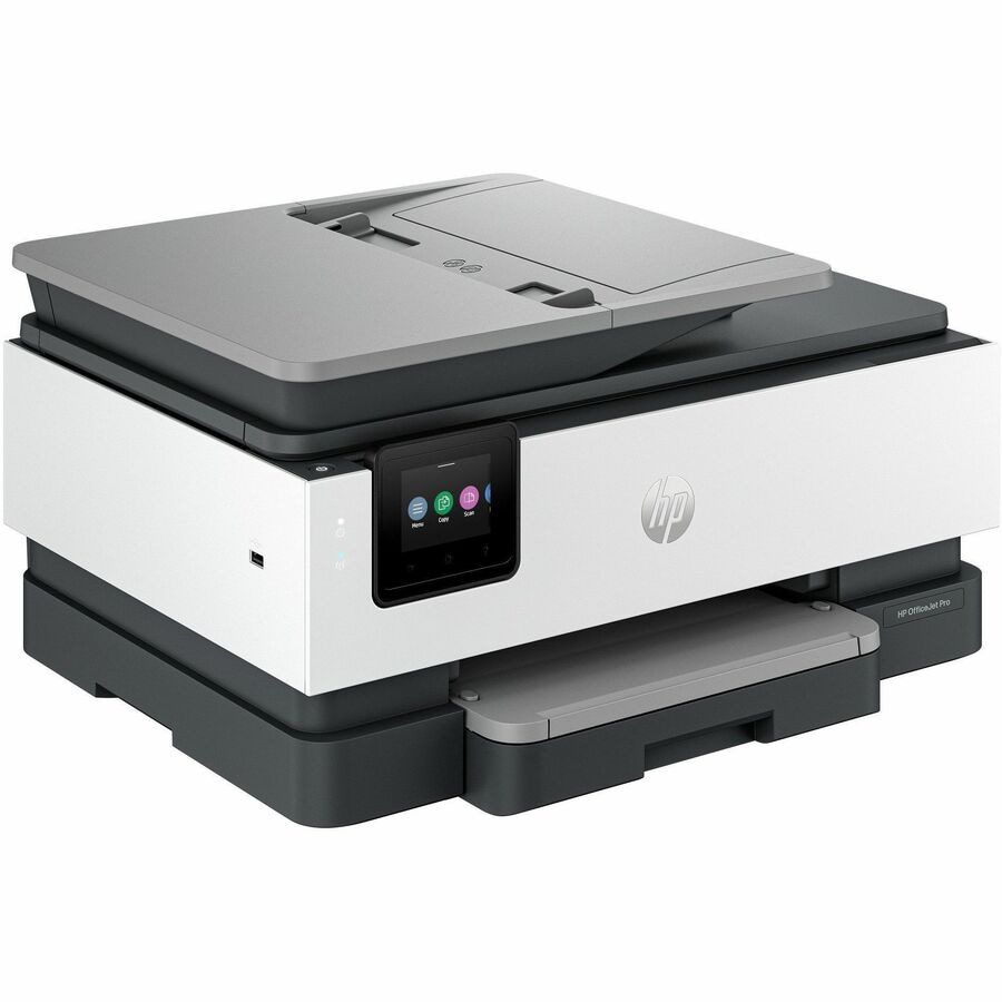 A HP laser multi-function printer.