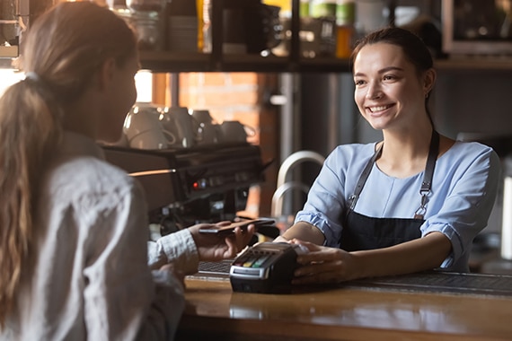 Retail credit card transaction