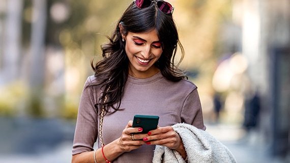Man working on computer.