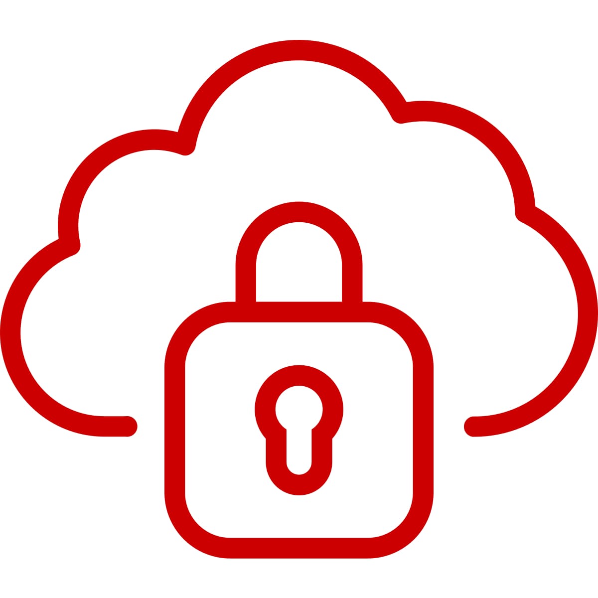 Cloud Native Solutions Cloud Security Icon