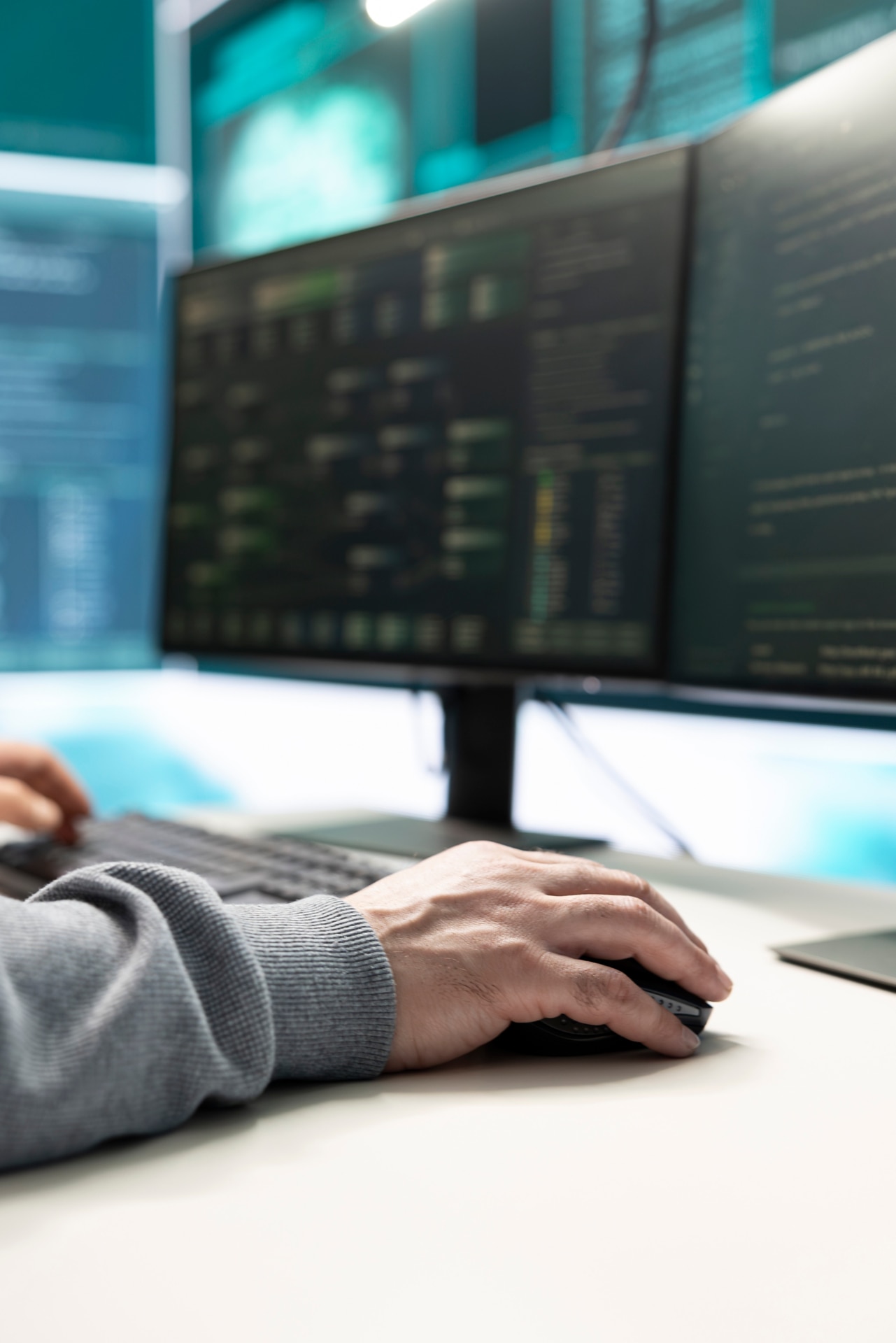 Engineer reviewing CNAPP and CSPM dashboards for hybrid cloud