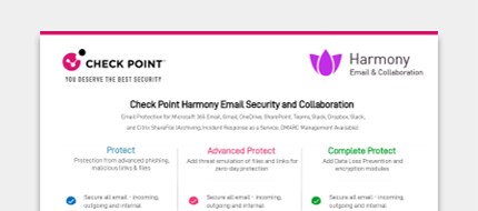 PDF OPENS IN NEW WINDOW: Read about Check Point Harmony Email & Collaboration