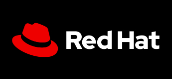 red hat Logo with black background