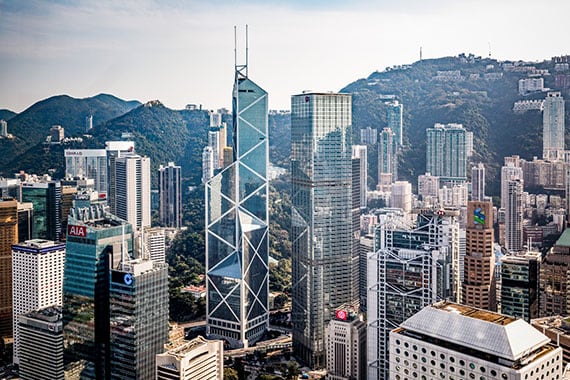 the central and western district of hong kong in south china